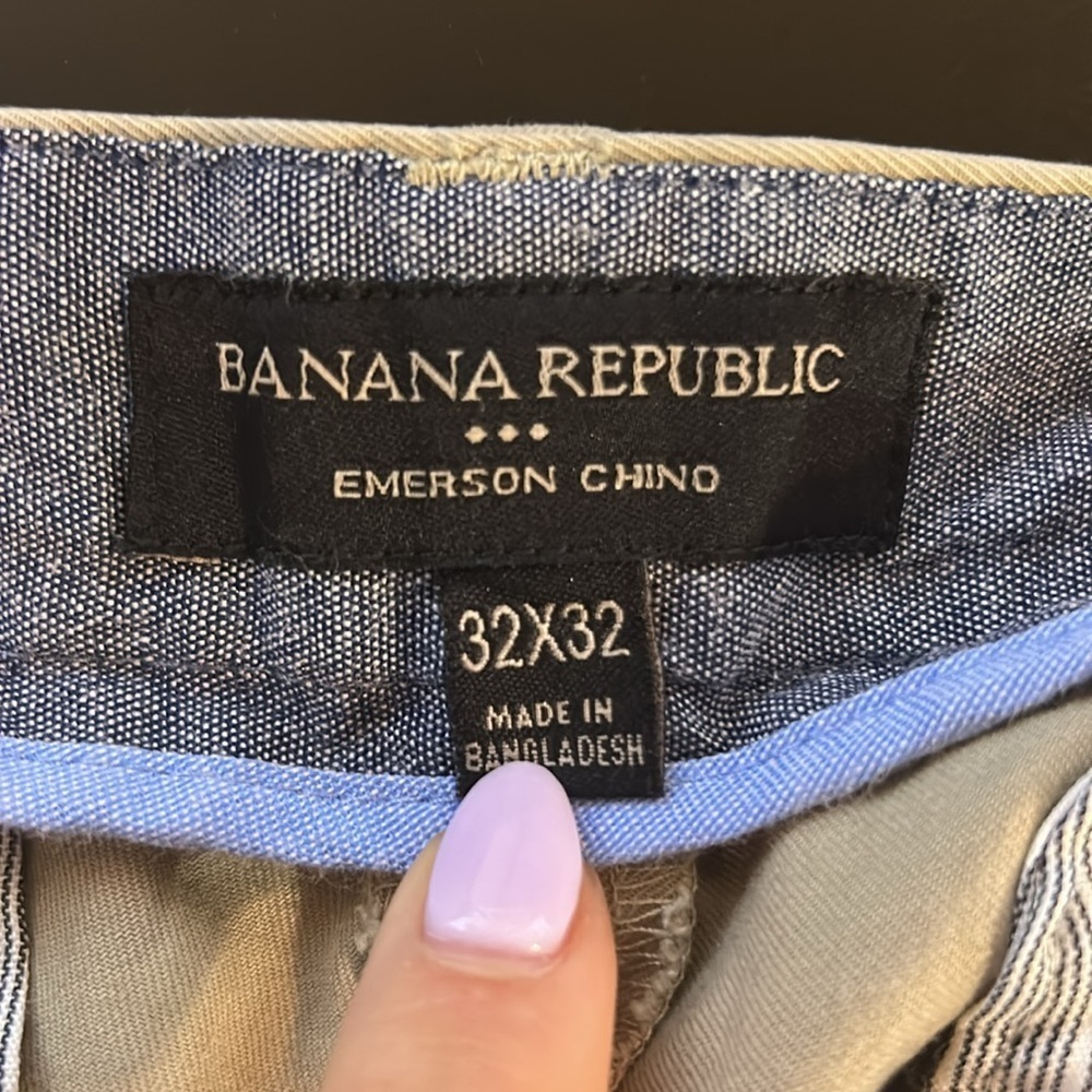 Banana Republic Emerson Chino in Brockton Beige Size 32x32 - Picture 5 of 7